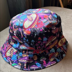 Colorful Mushroom Pattern Bucket Hat Unisex